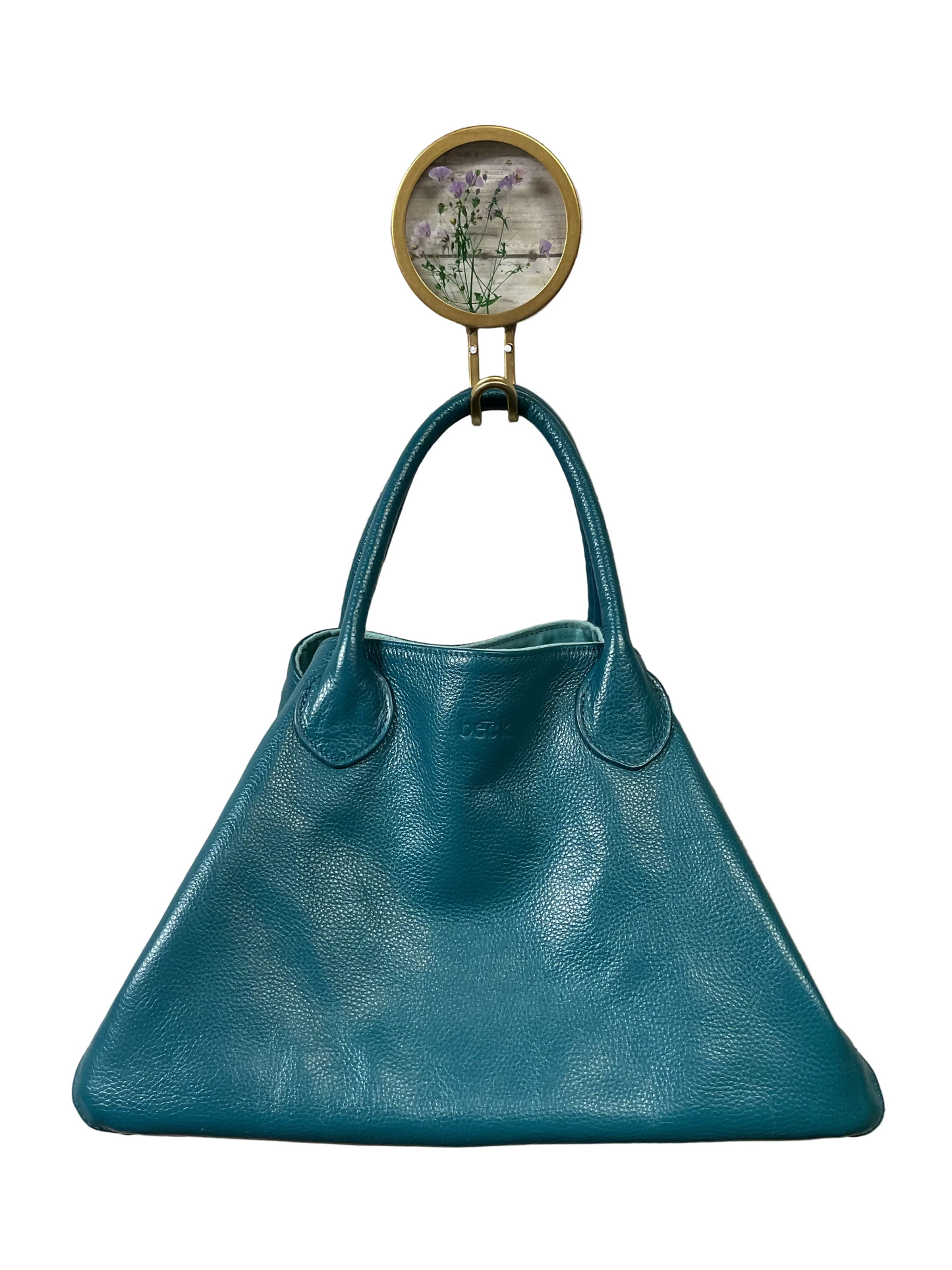 Handbag By Cmb In Teal, Size:Large
