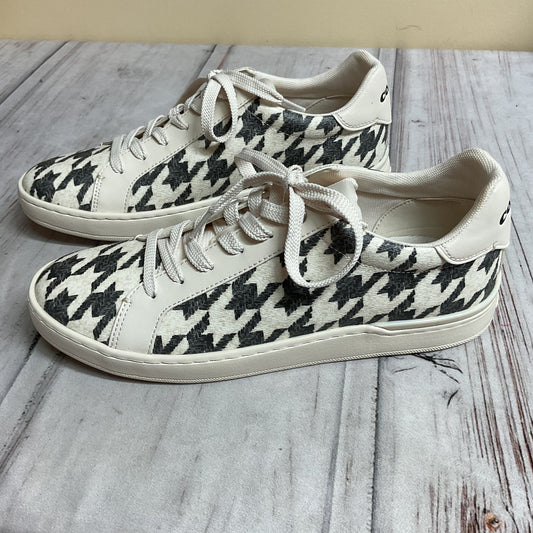 Shoes Designer By Coach In Black & Cream, Size:10