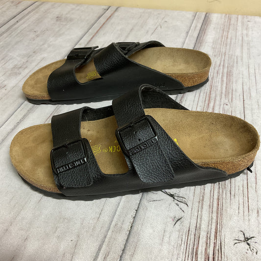 Sandals Flats By Birkenstock In Black, Size:10