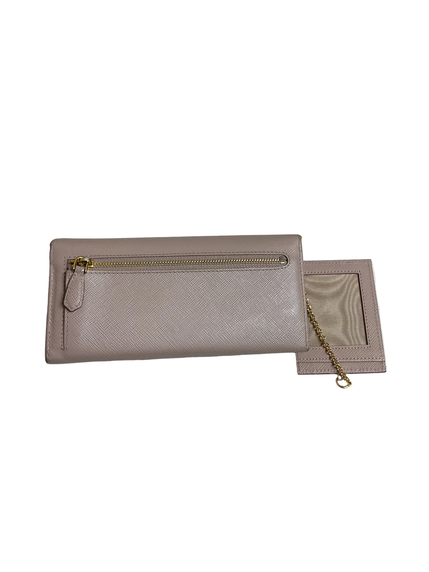 Wallet Luxury Designer By Prada In Pink, Size:Large