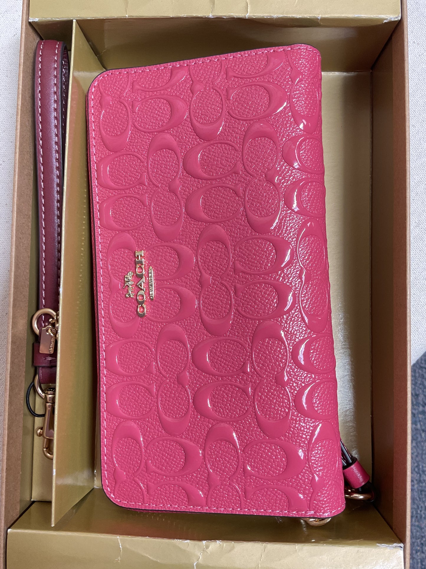 Wallet Designer By Coach In Pink, Size:Large