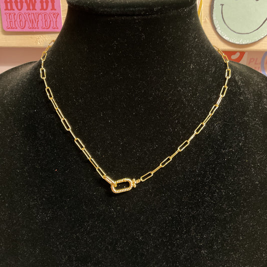 Necklace Chain By Clothes Mentor In Gold