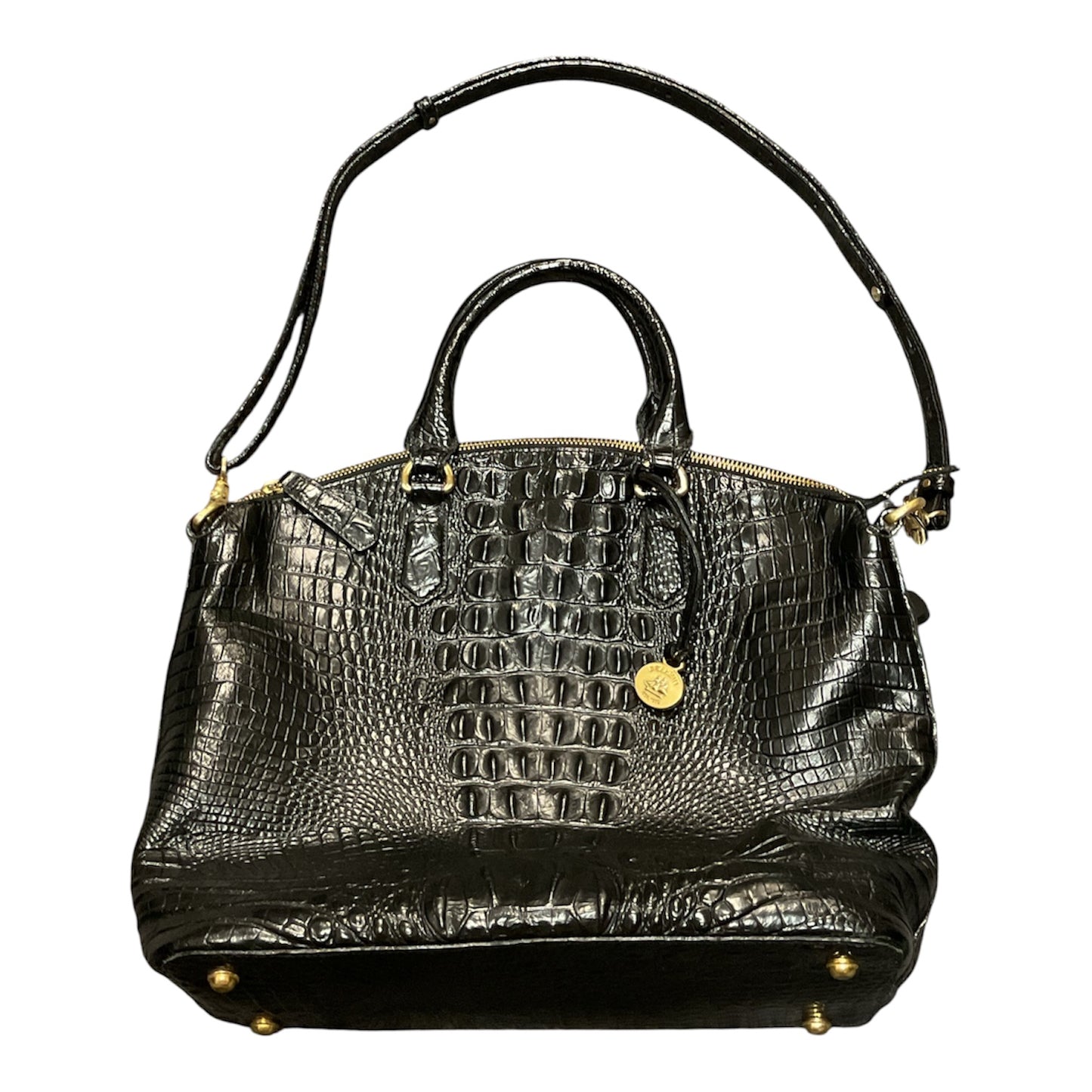 Handbag Designer By Brahmin In Black, Size:Medium