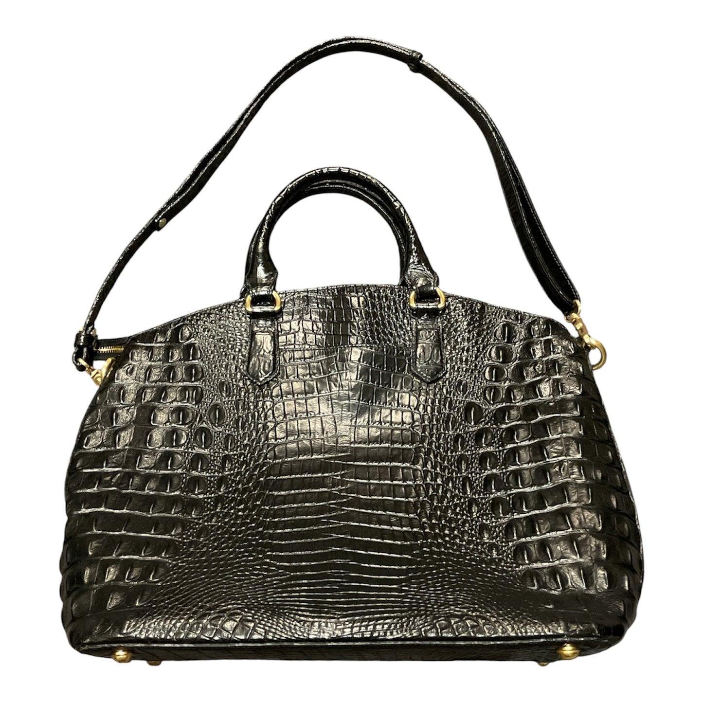 Handbag Designer By Brahmin In Black, Size:Medium