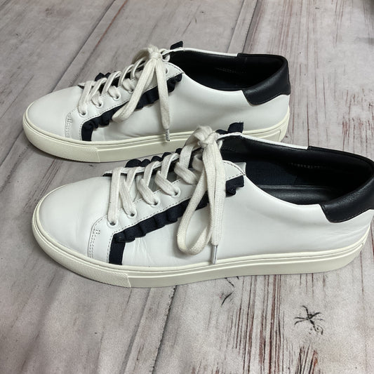 Shoes Designer By Tory Burch In Navy & White, Size:9