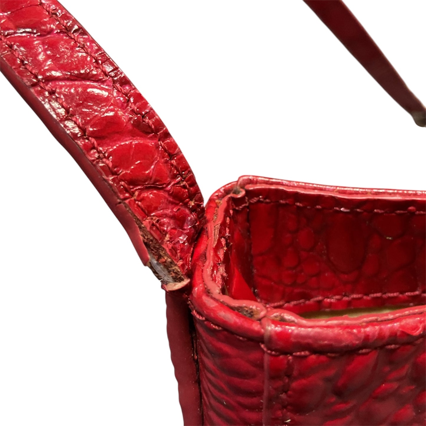 Crossbody Designer By Brahmin In Red, Size:Small