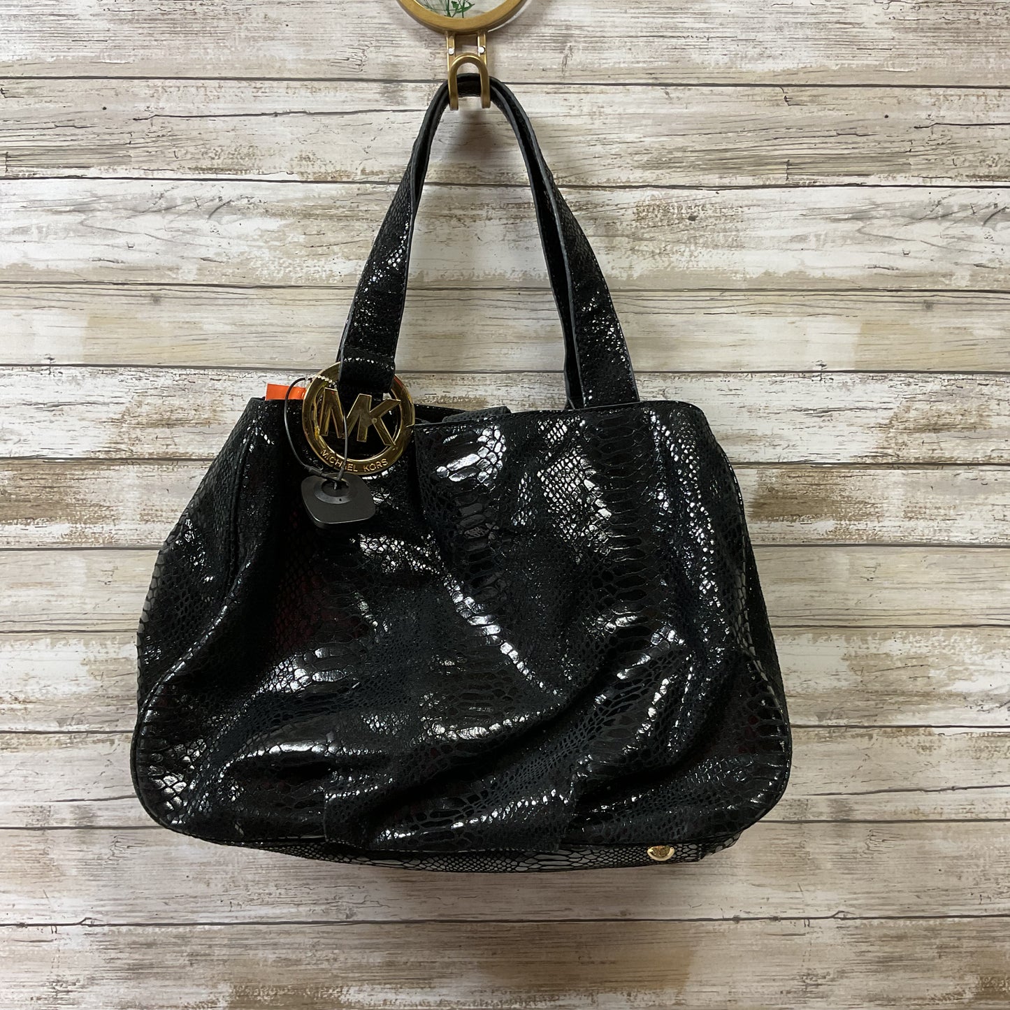Handbag Designer By Michael Kors In Black, Size:Large