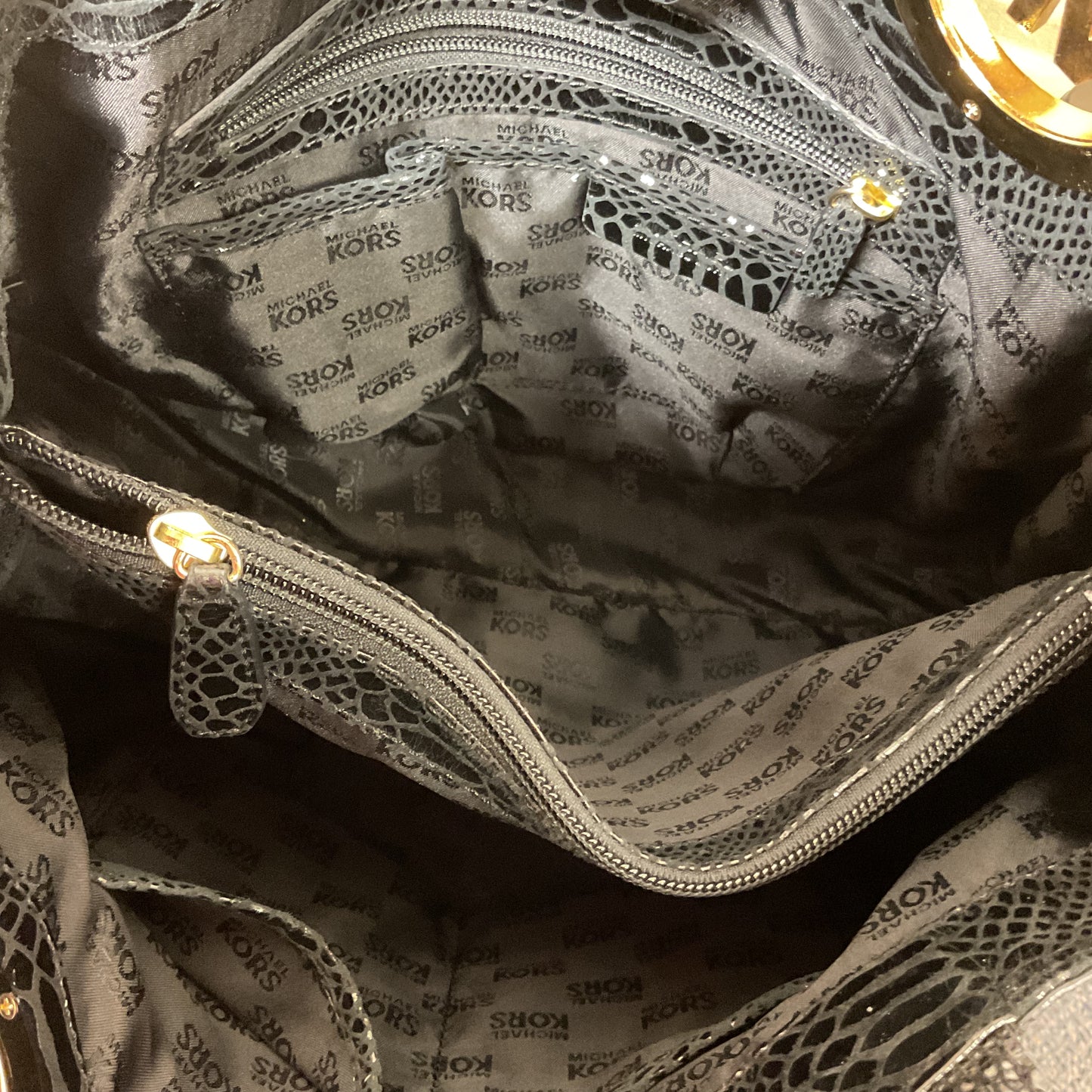 Handbag Designer By Michael Kors In Black, Size:Large