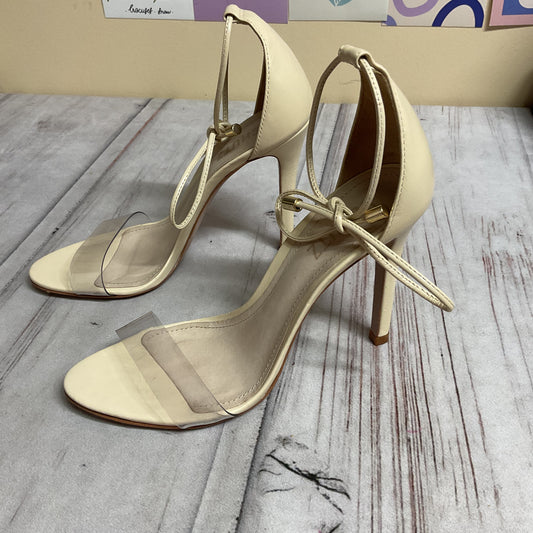 Sandals Heels Stiletto By Schutz In Tan, Size:6