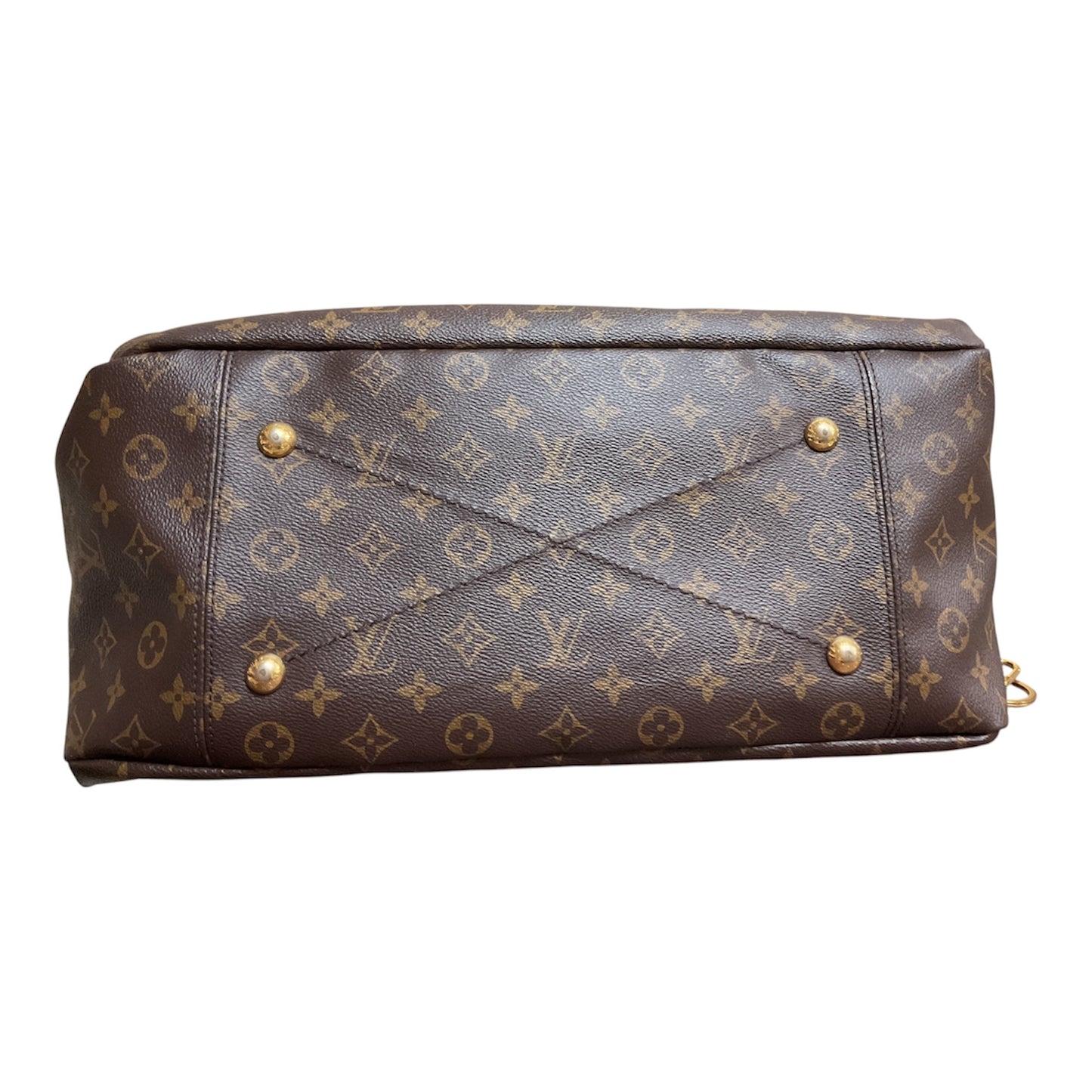 Handbag Luxury Designer By Louis Vuitton In Brown, Size:Large