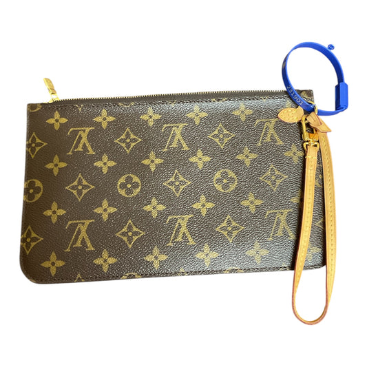 Wristlet Luxury Designer By Louis Vuitton In Brown, Size:Large