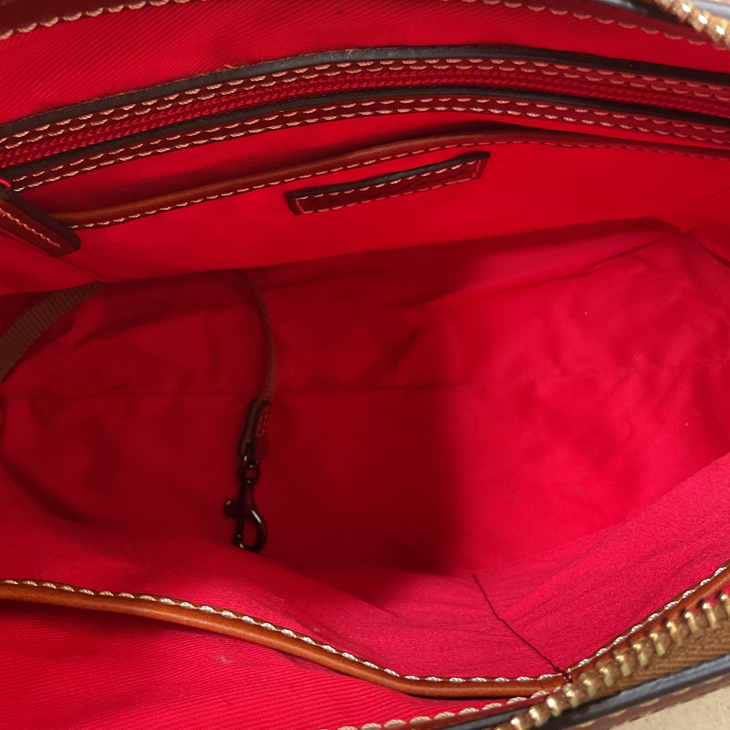 Handbag Designer By Dooney And Bourke In Brown, Size:Medium
