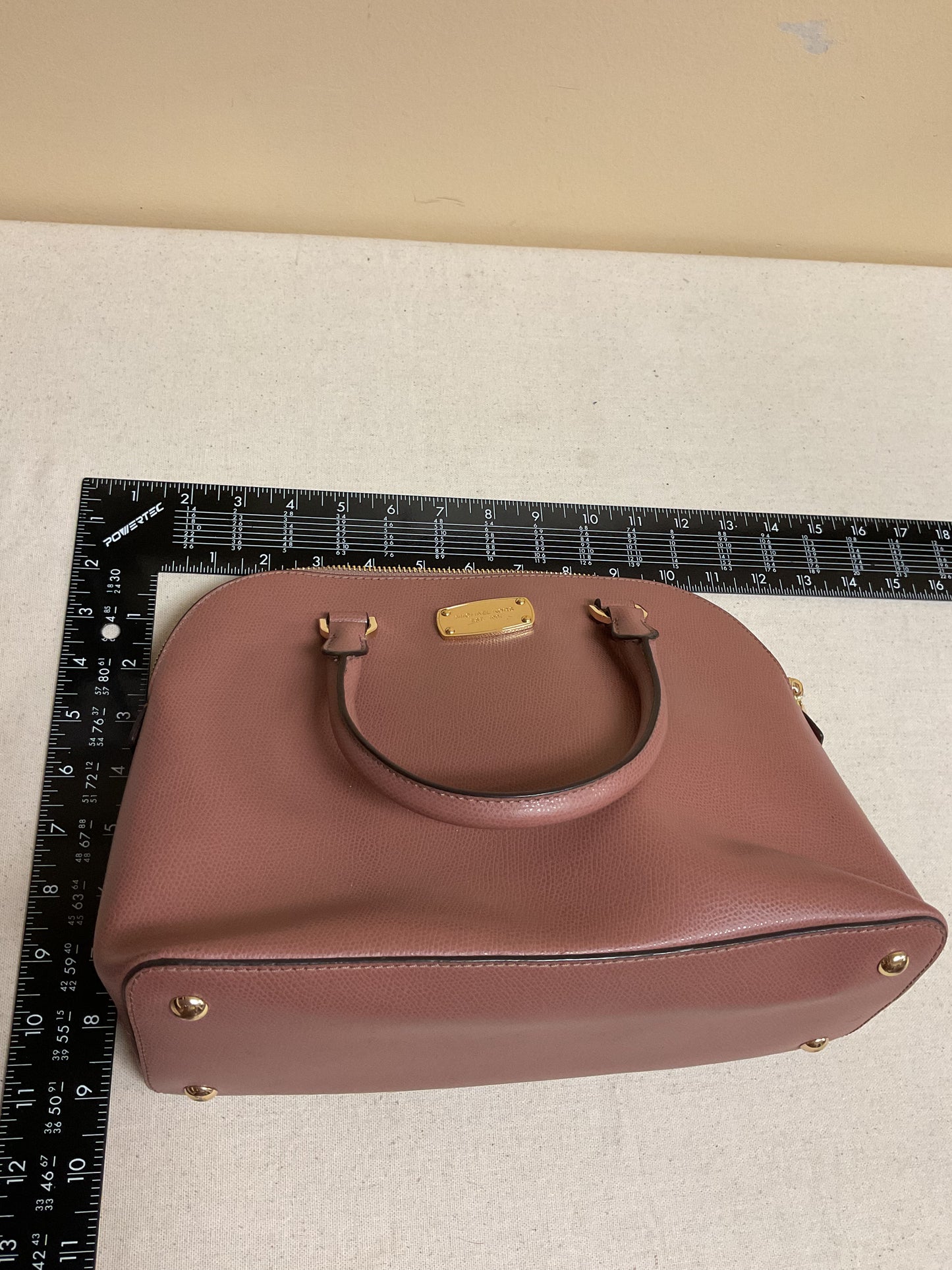 Handbag Designer By Michael Kors In Mauve, Size:Medium