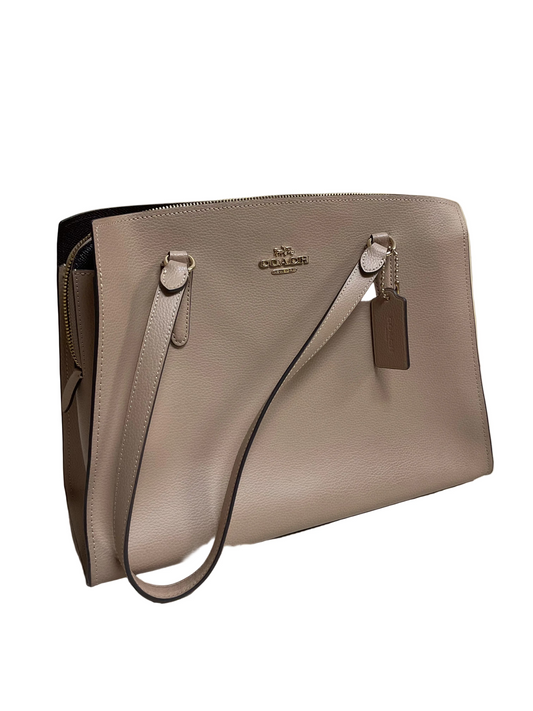Handbag Designer By Coach In Taupe, Size:Large