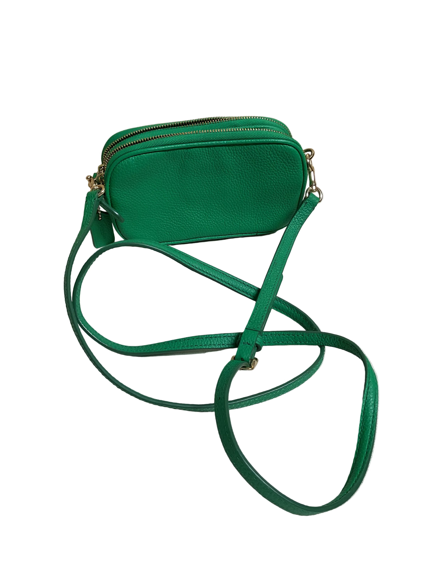 Crossbody Designer By Coach In Green, Size:Small