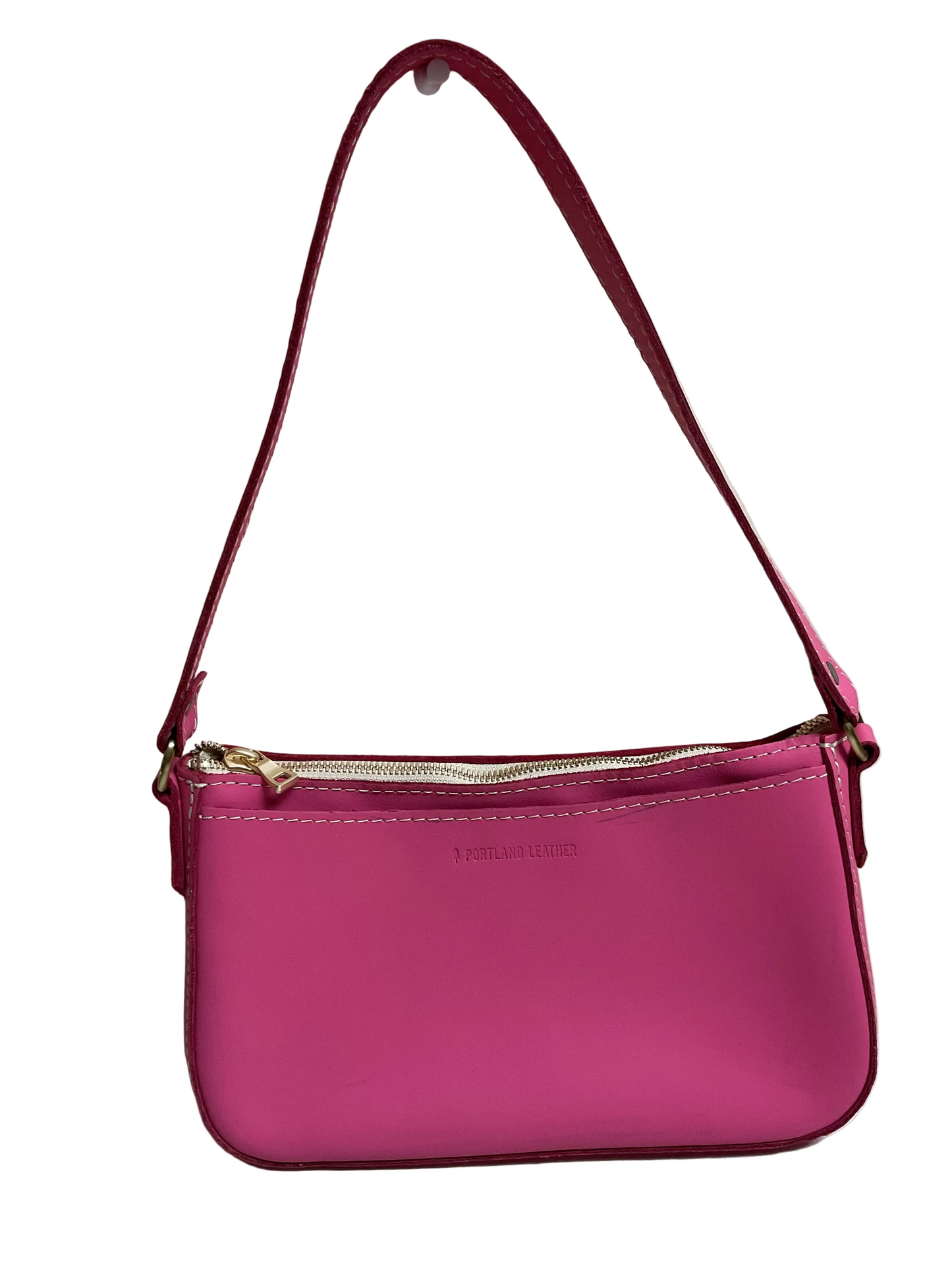 Handbag By Portland Leather In Pink, Size:Small