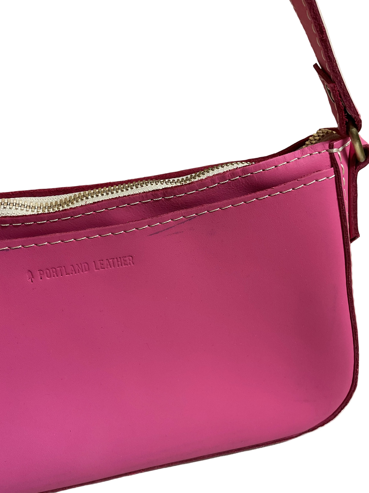 Handbag By Portland Leather In Pink, Size:Small