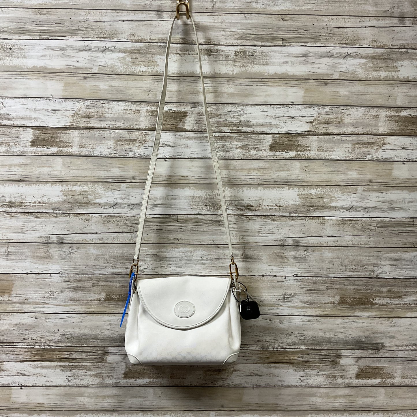 Crossbody Luxury Designer By Gucci In White, Size:Small