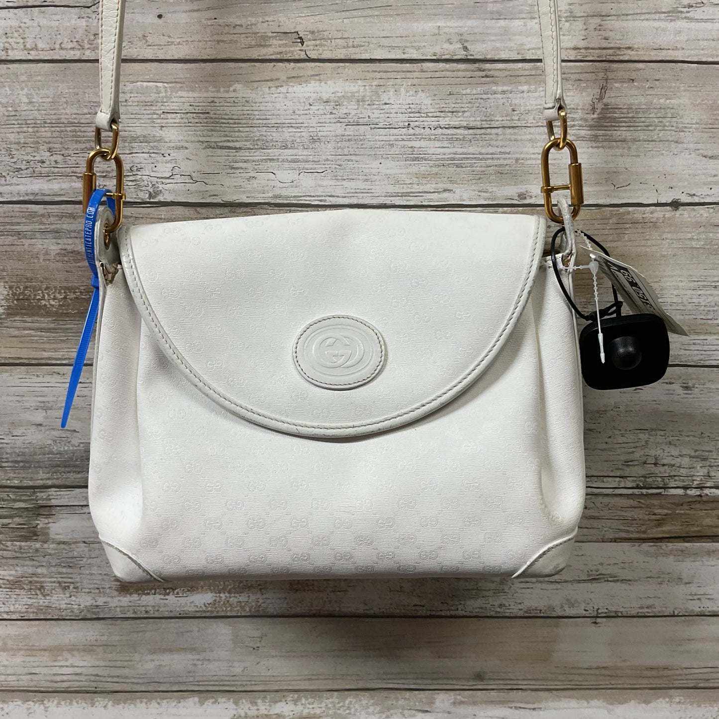 Crossbody Luxury Designer By Gucci In White, Size:Small