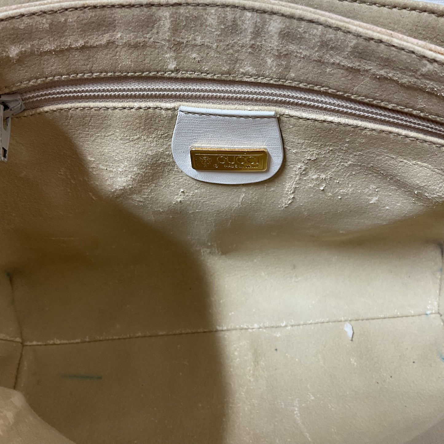 Crossbody Luxury Designer By Gucci In White, Size:Small