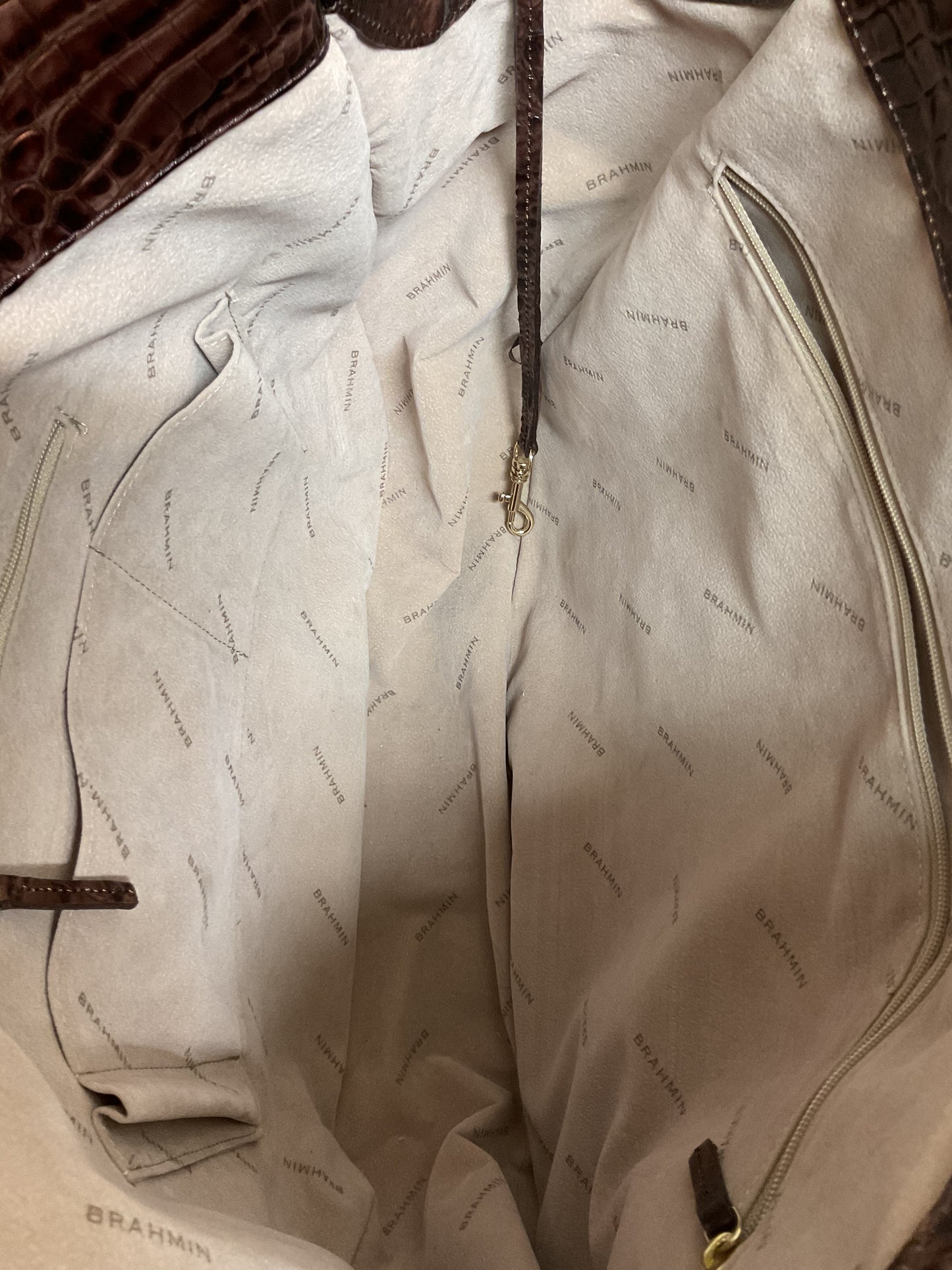 Handbag Designer By Brahmin, Size: Large