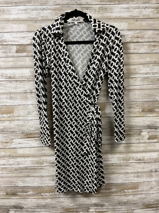 Dress Designer By Diane Von Furstenberg In Black & White, Size:S