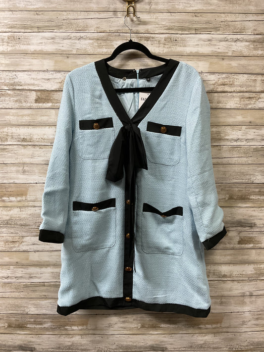 Dress Casual Midi By Clothes Mentor In Blue, Size:M