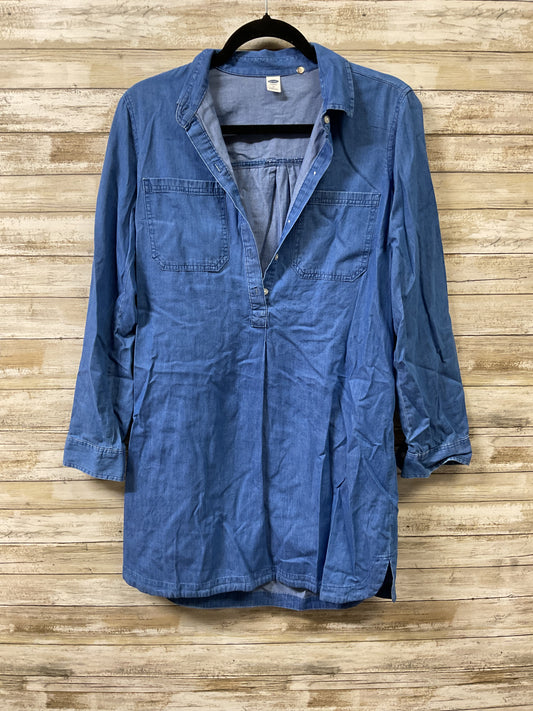 Dress Casual Short By Old Navy In Blue, Size:M