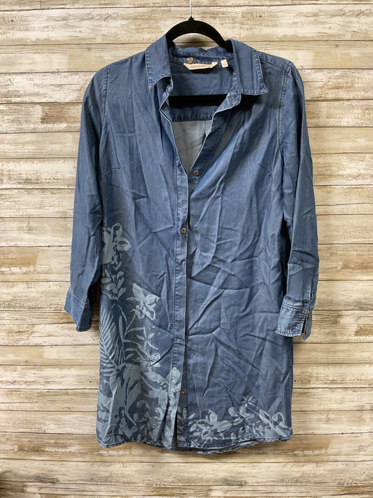 Dress Casual Midi By Soft Surroundings In Blue, Size:S