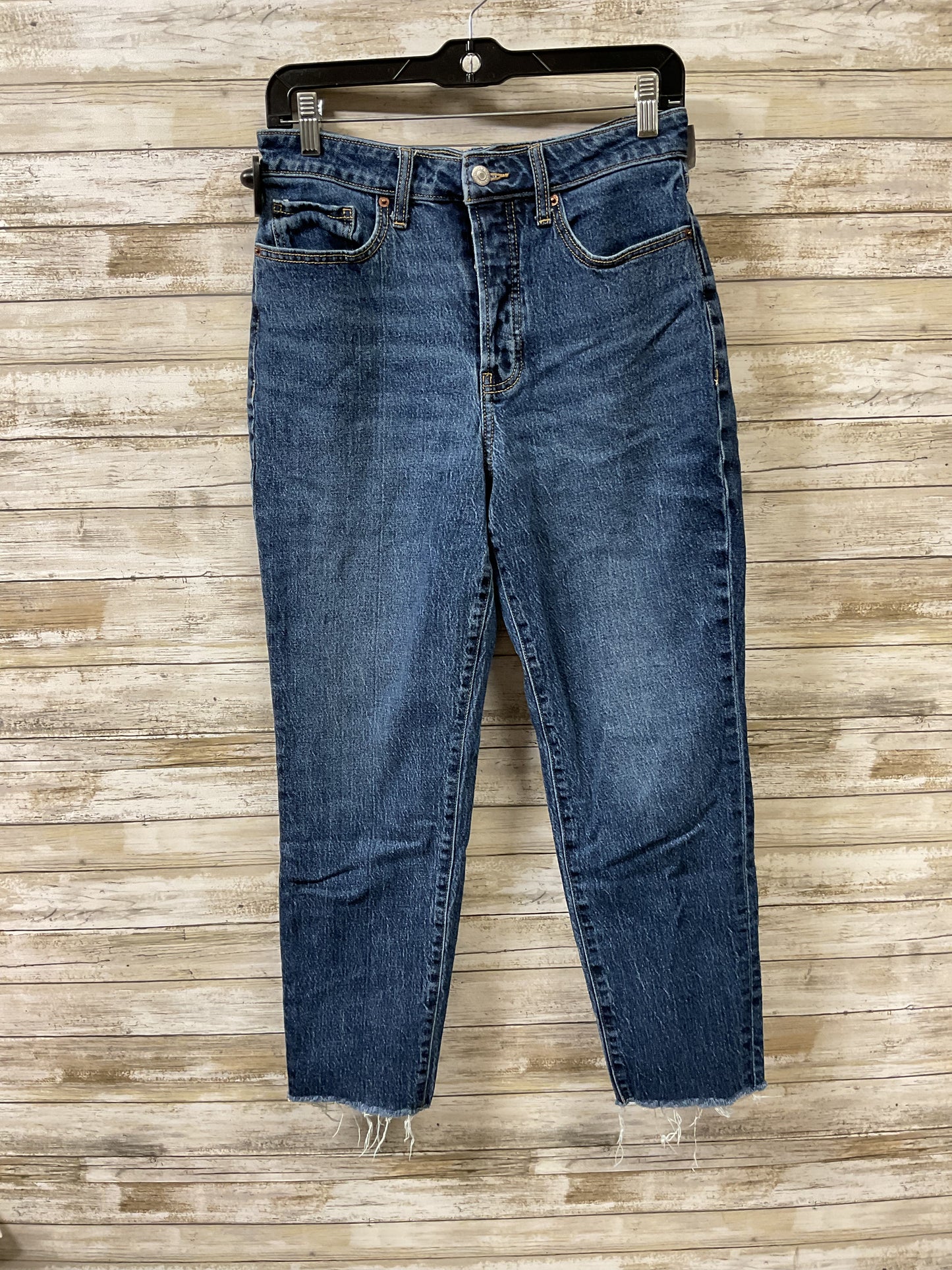 Jeans Straight By Old Navy In Blue Denim, Size:8