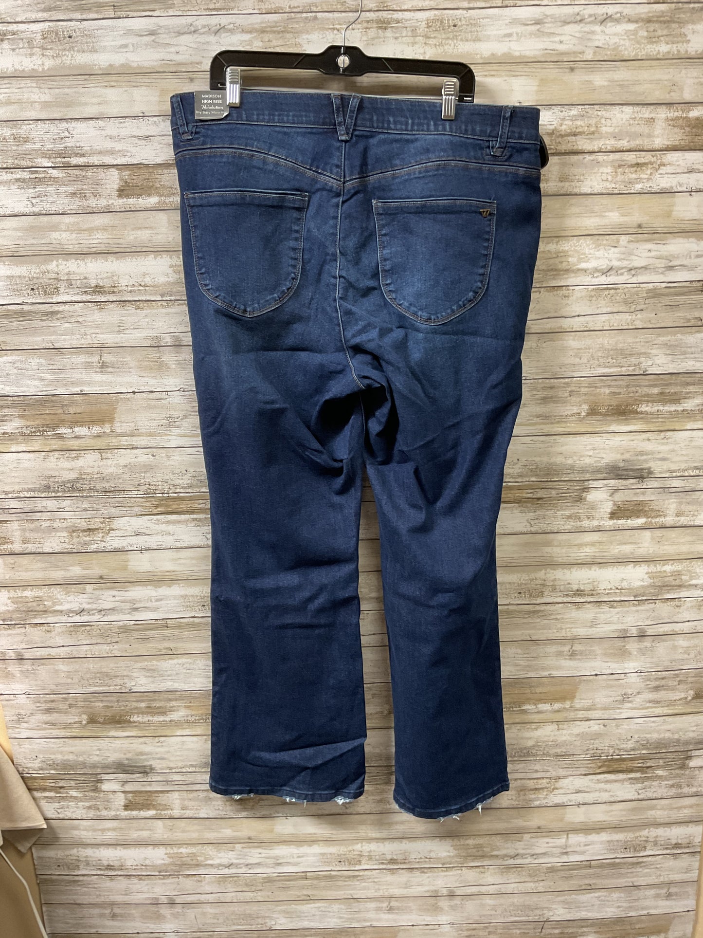 Jeans Straight By Wit & Wisdom In Blue Denim, Size:20