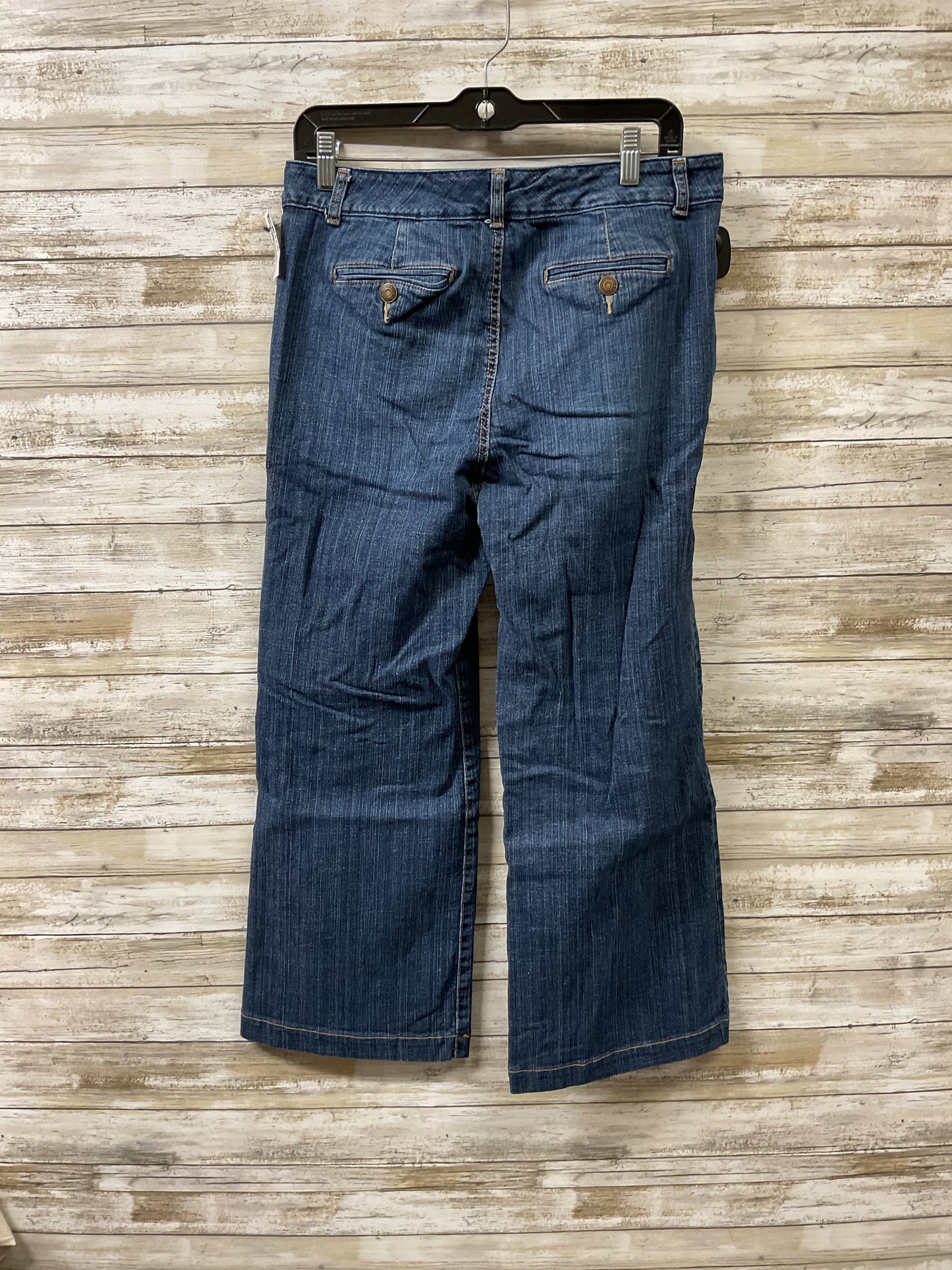 Jeans Cropped By Bandolino In Blue Denim, Size:12