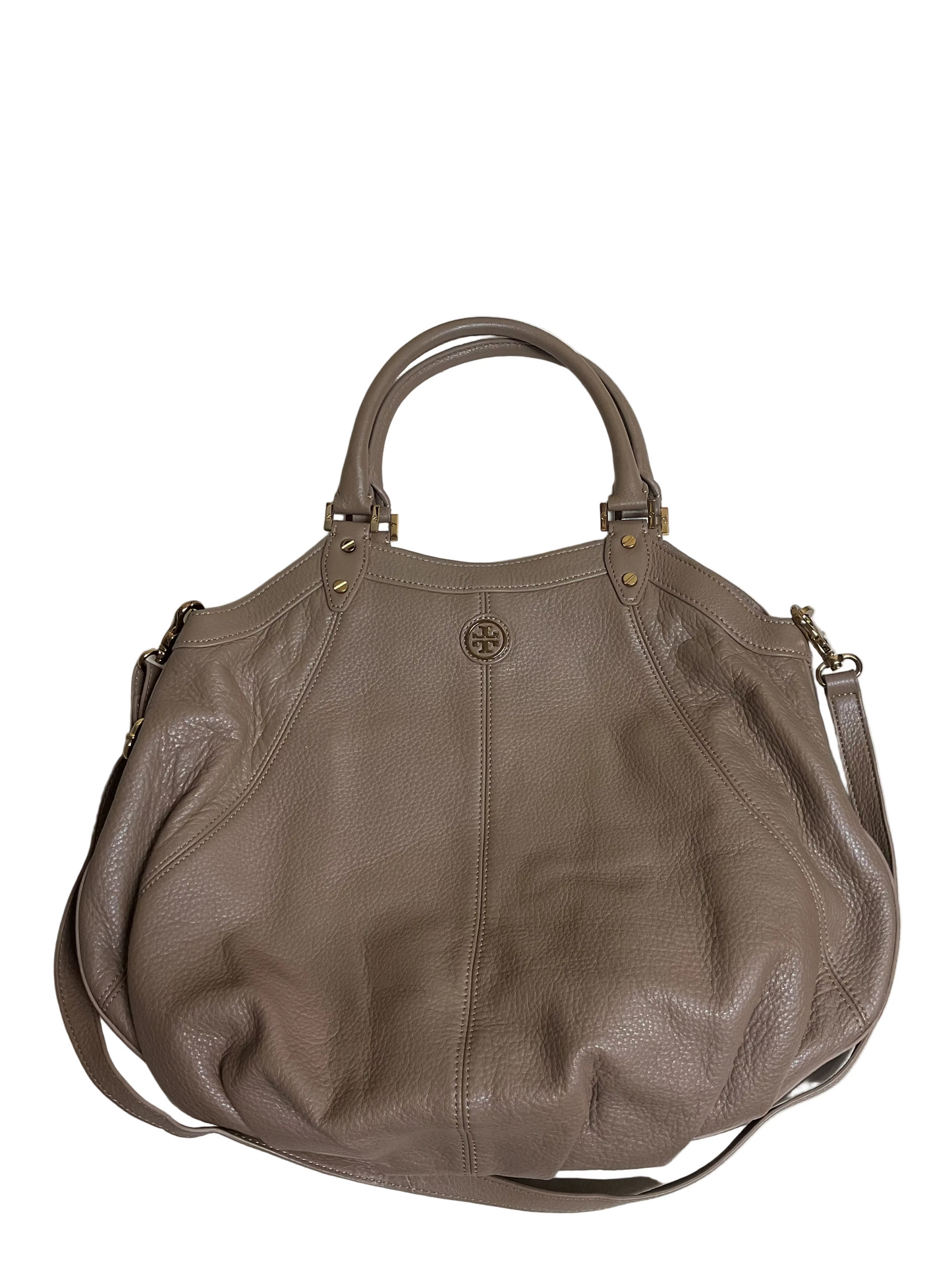 Handbag Designer By Tory Burch In Brown, Size:Large
