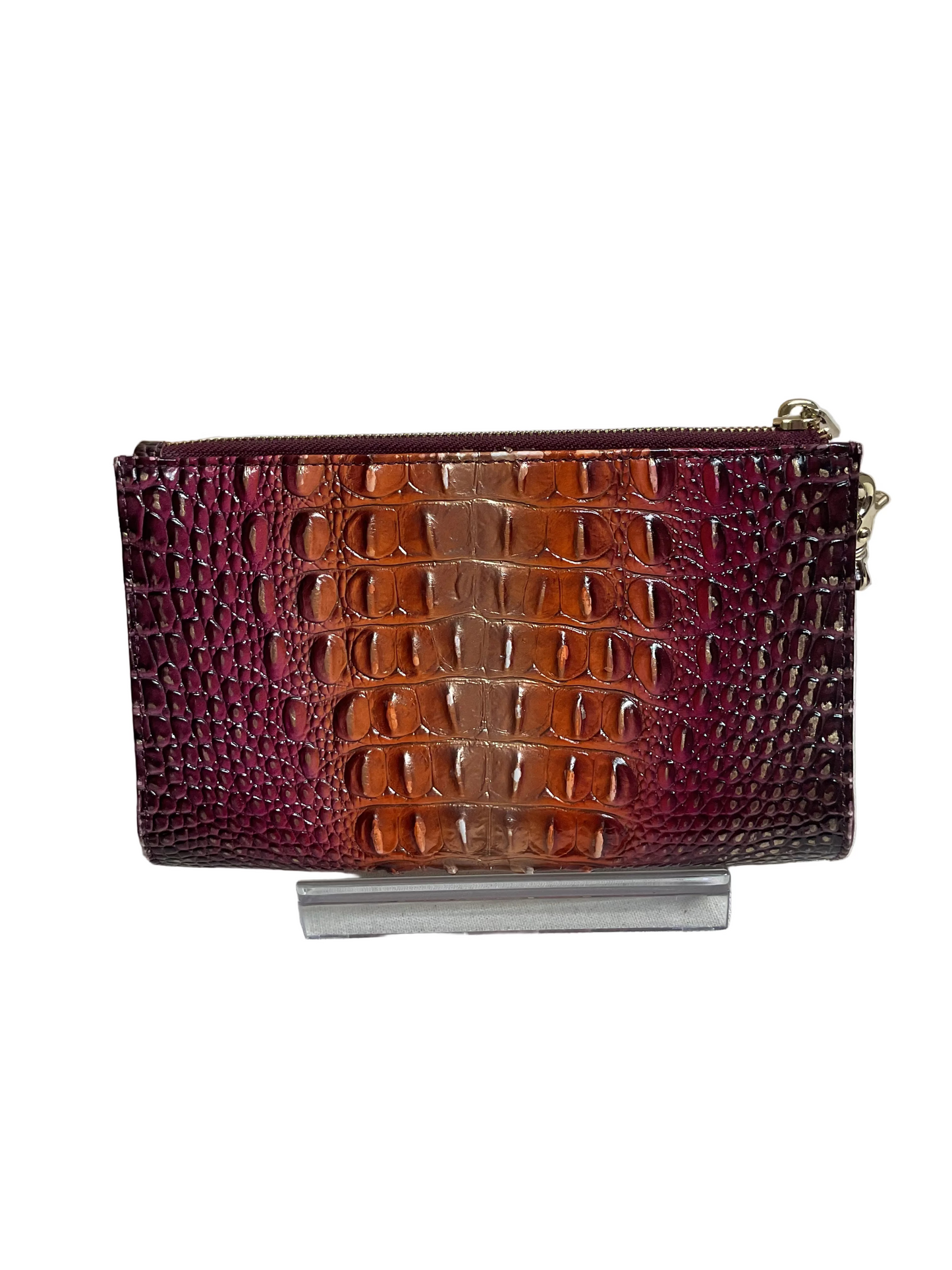 Clutch Designer By Brahmin In Gold & Red, Size:Small