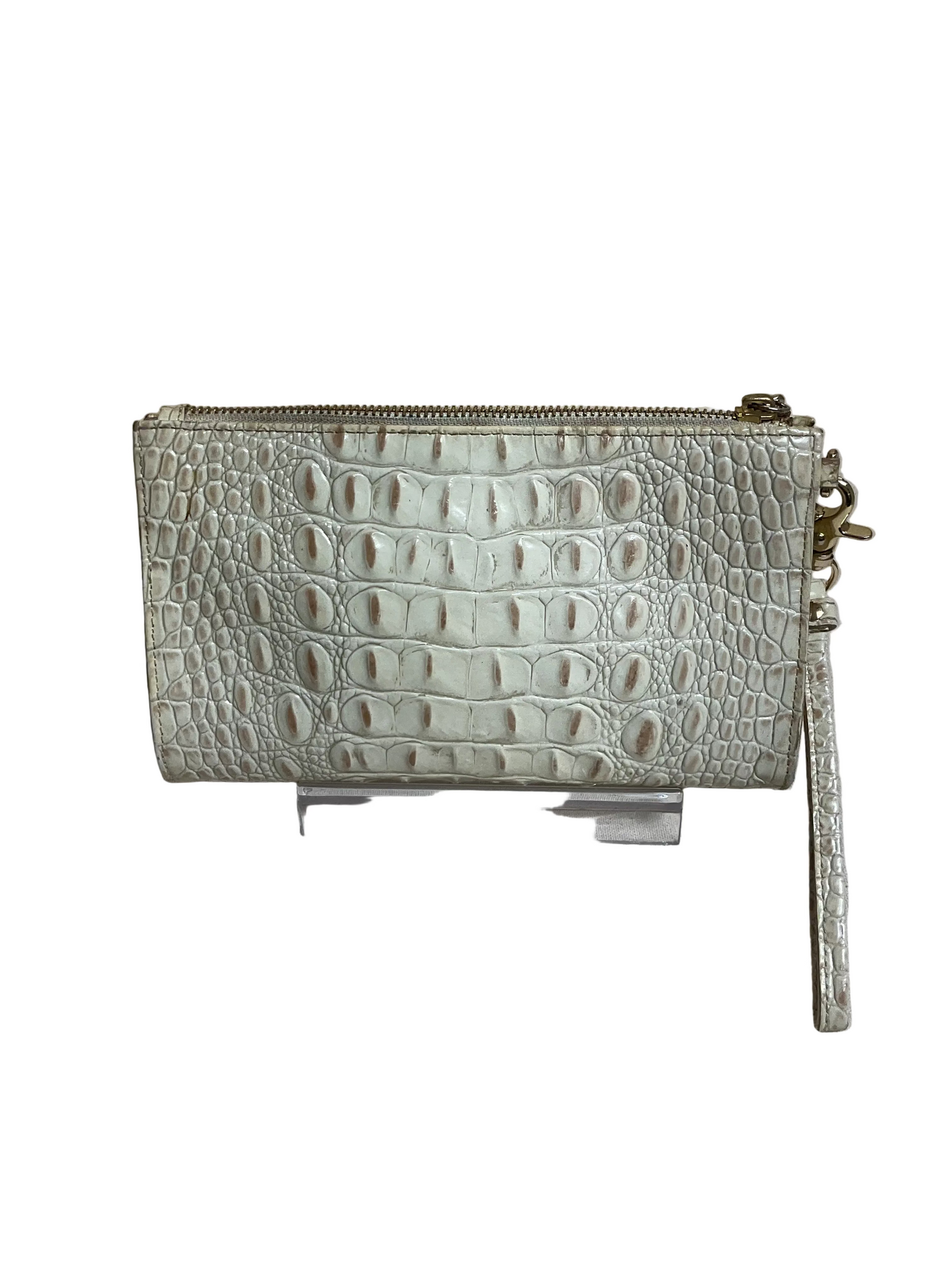 Clutch Designer By Brahmin In Cream, Size:Small