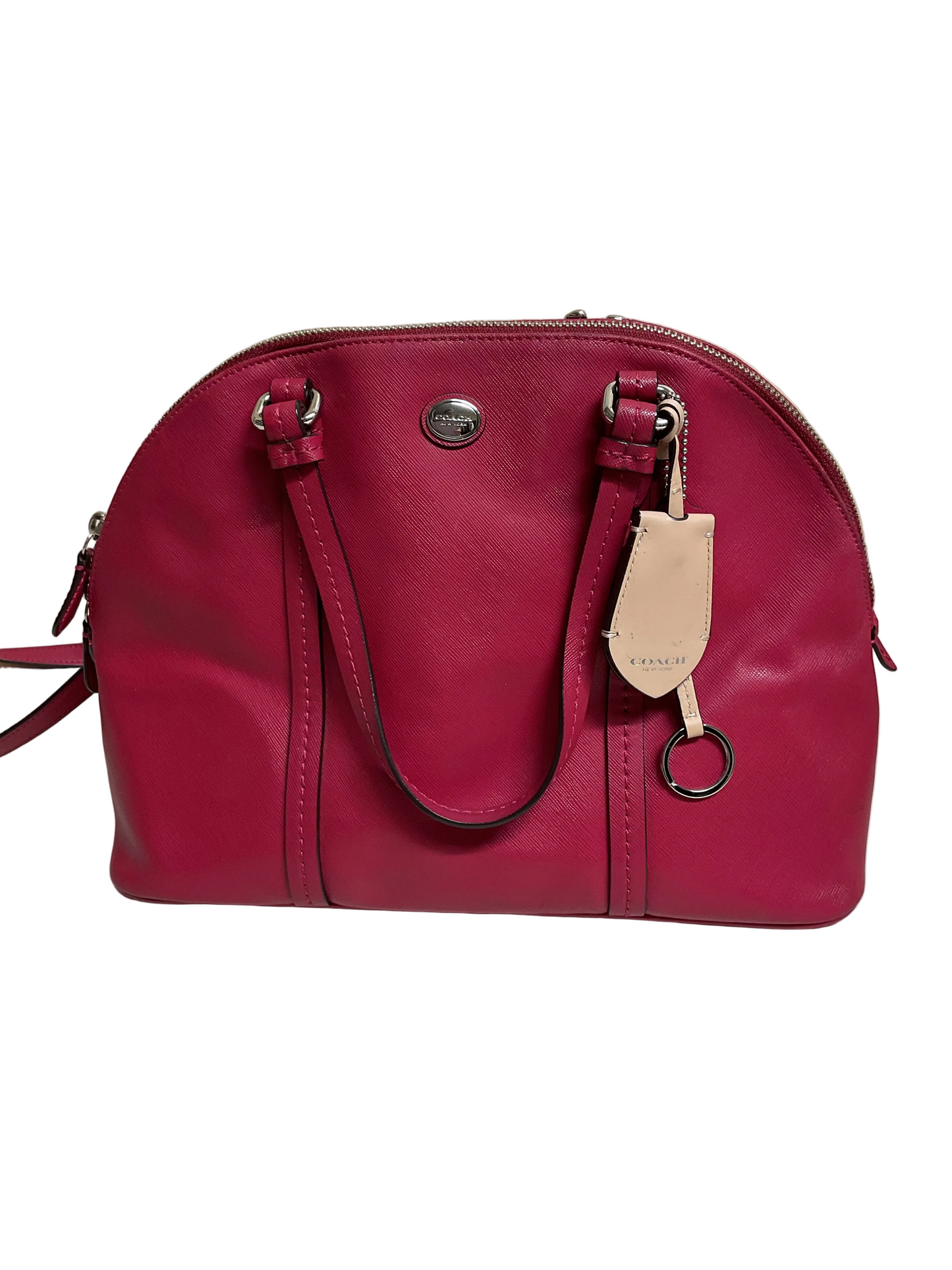 Handbag Designer By Coach In Pink, Size:Medium