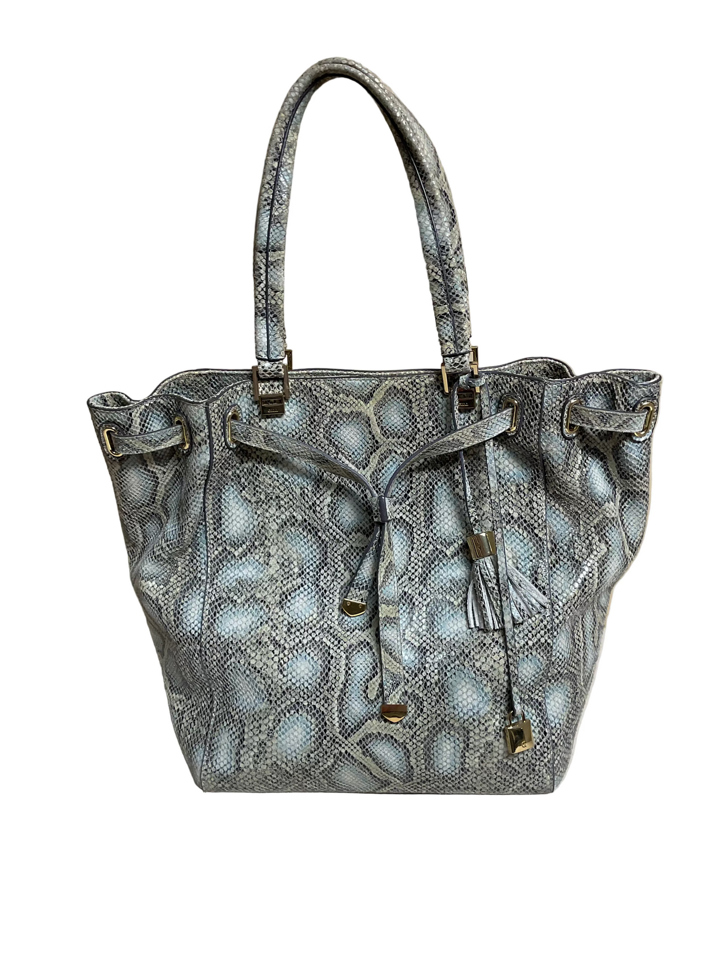 Tote Leather By Cma In Snakeskin Print, Size:Large