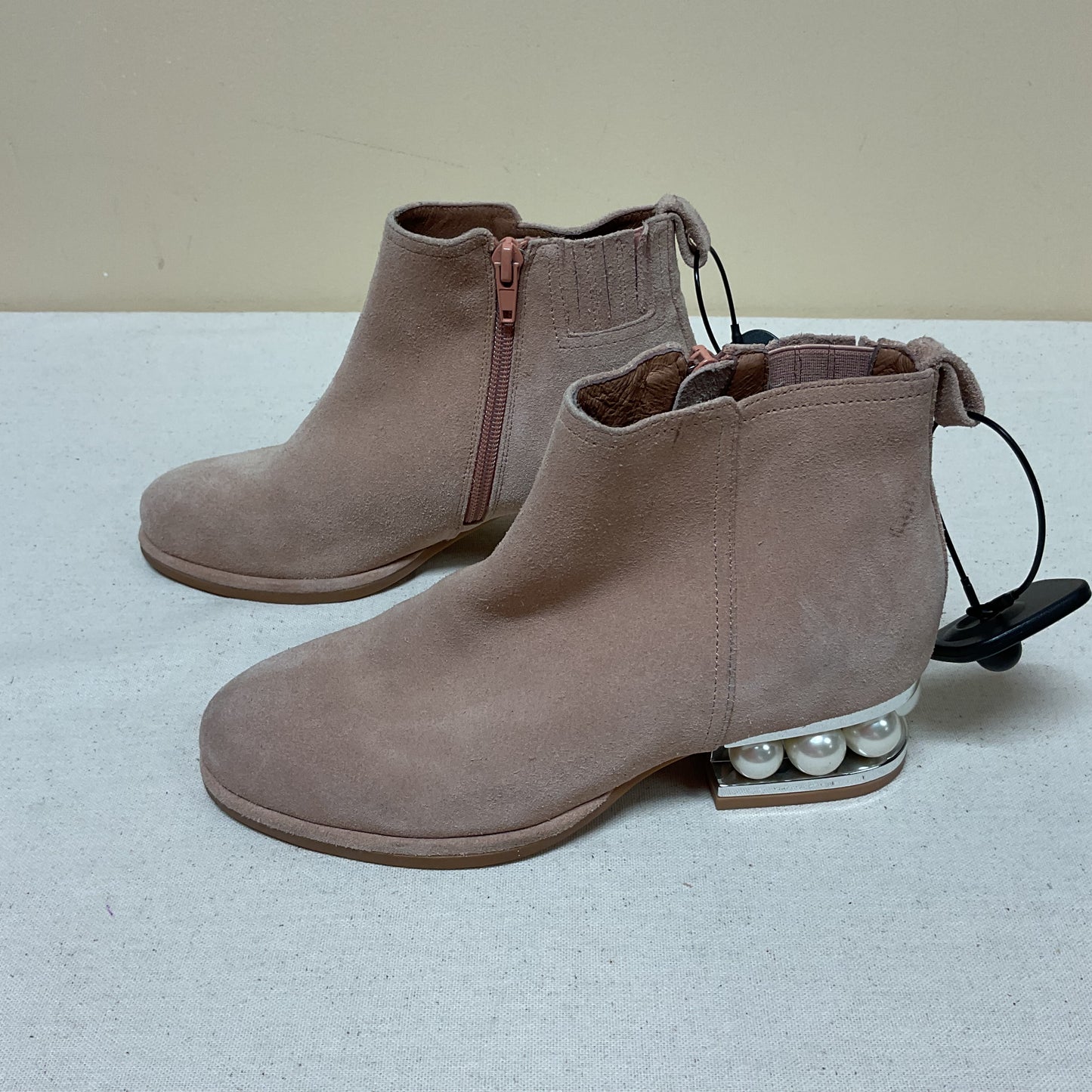 Boots Ankle Heels By Jeffrey Campbell In Pink, Size:6