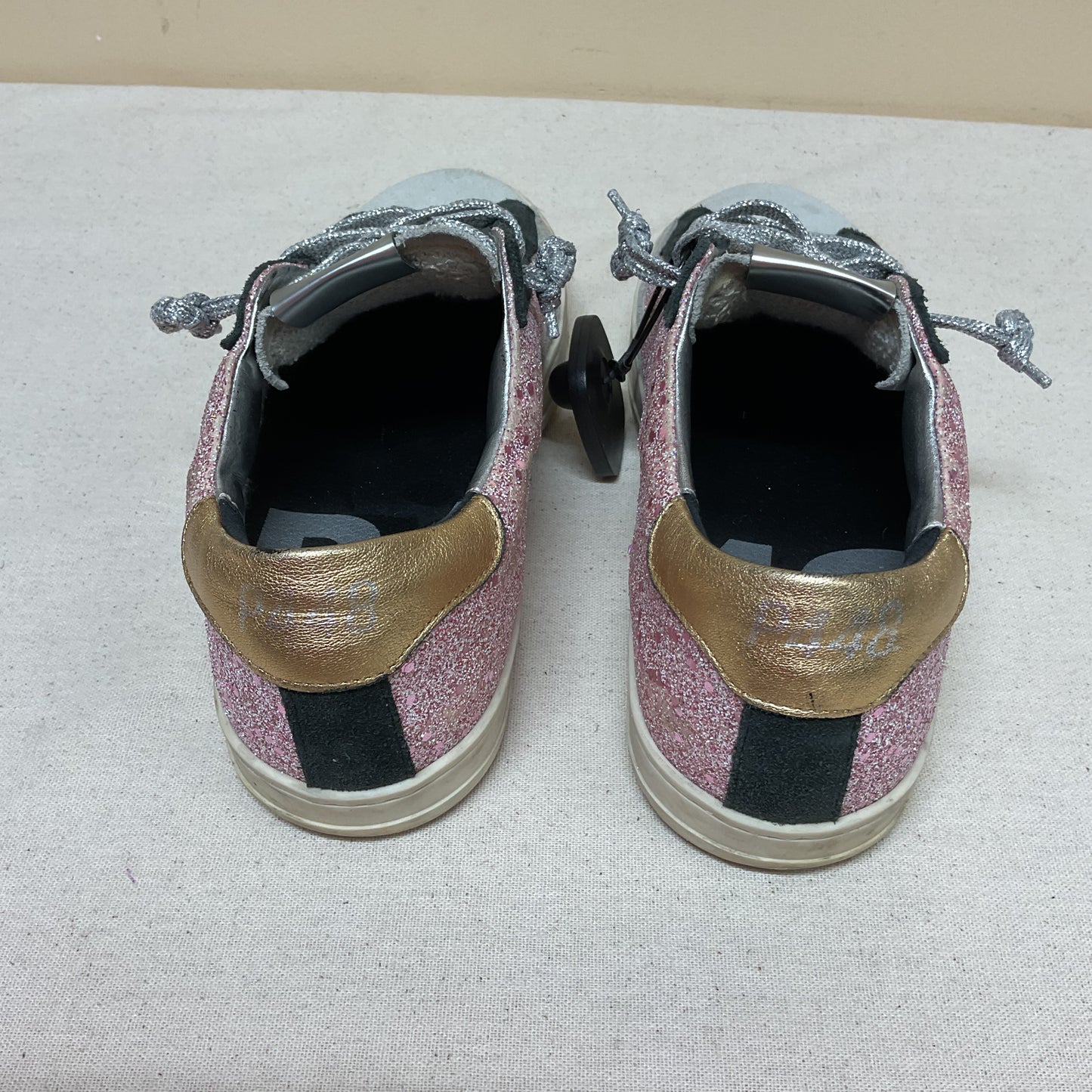 Shoes Sneakers By P448 In Pink & Silver, Size:39