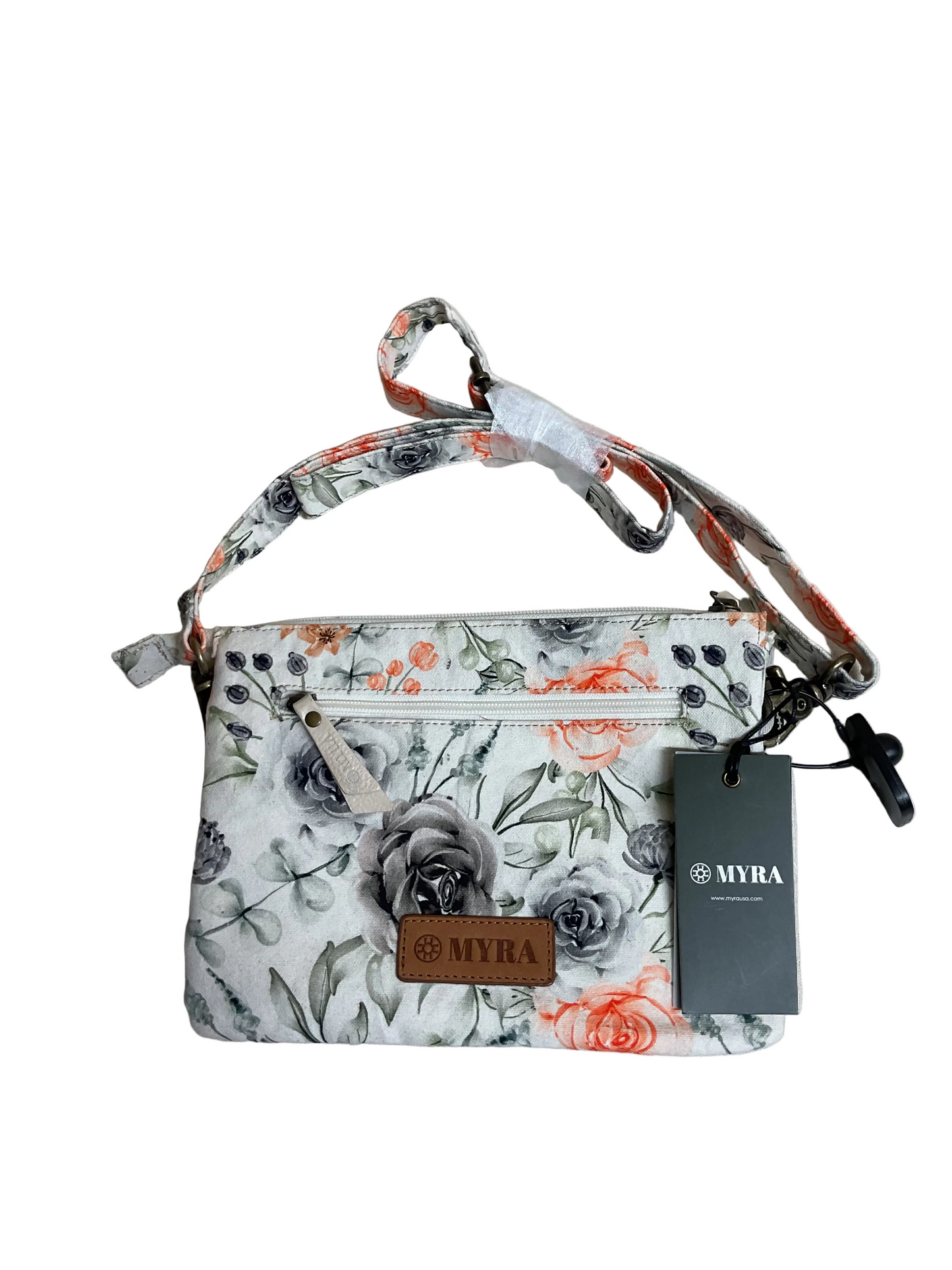 Crossbody By Myra In Floral Print, Size:Medium