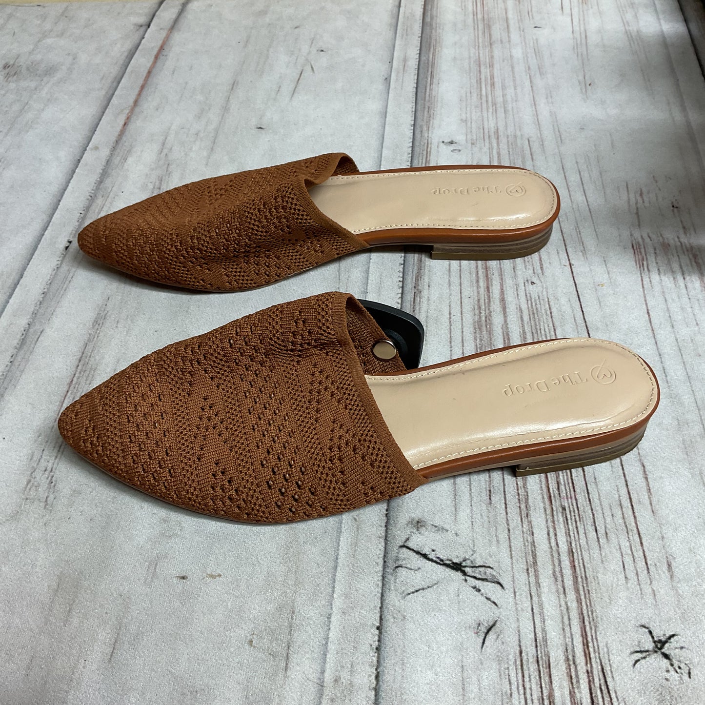 Shoes Flats By The Drop In Brown, Size:8