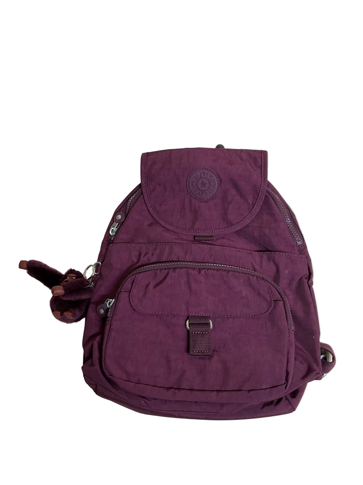 Backpack By Kipling In Maroon, Size:Medium