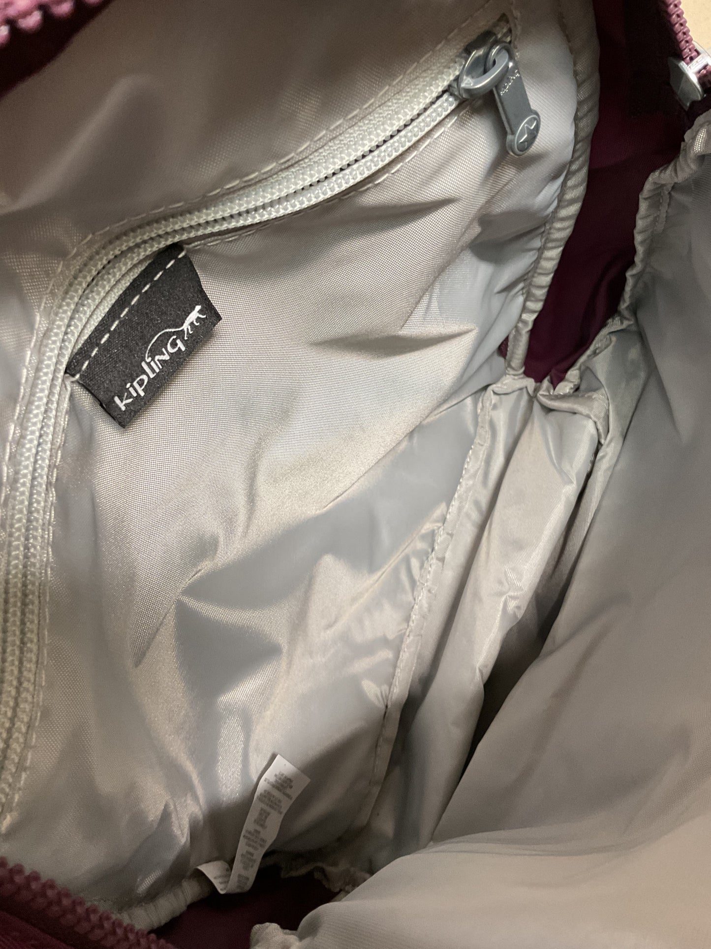 Backpack By Kipling In Maroon, Size:Medium