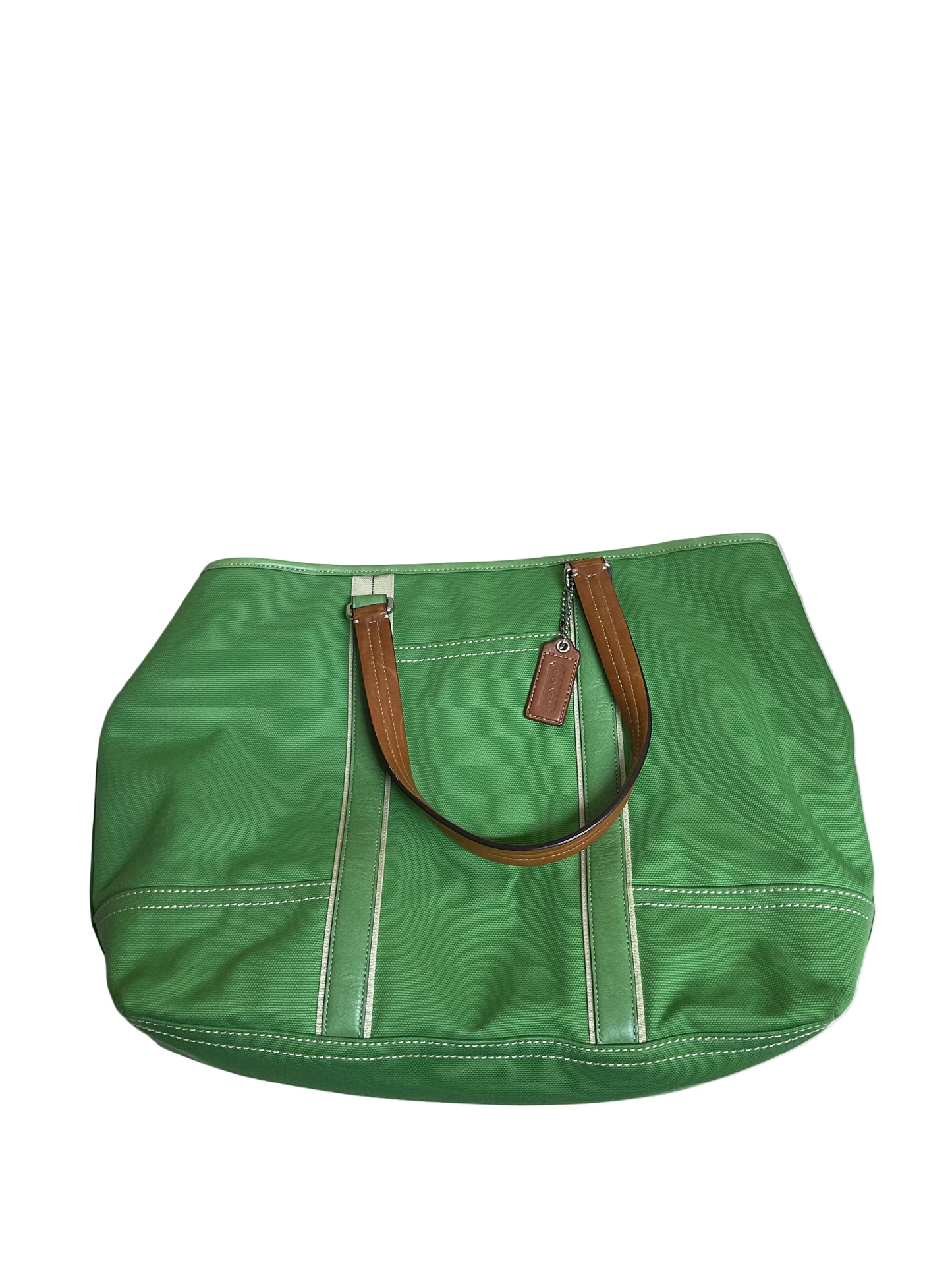 Tote Designer By Coach In Green, Size:Large