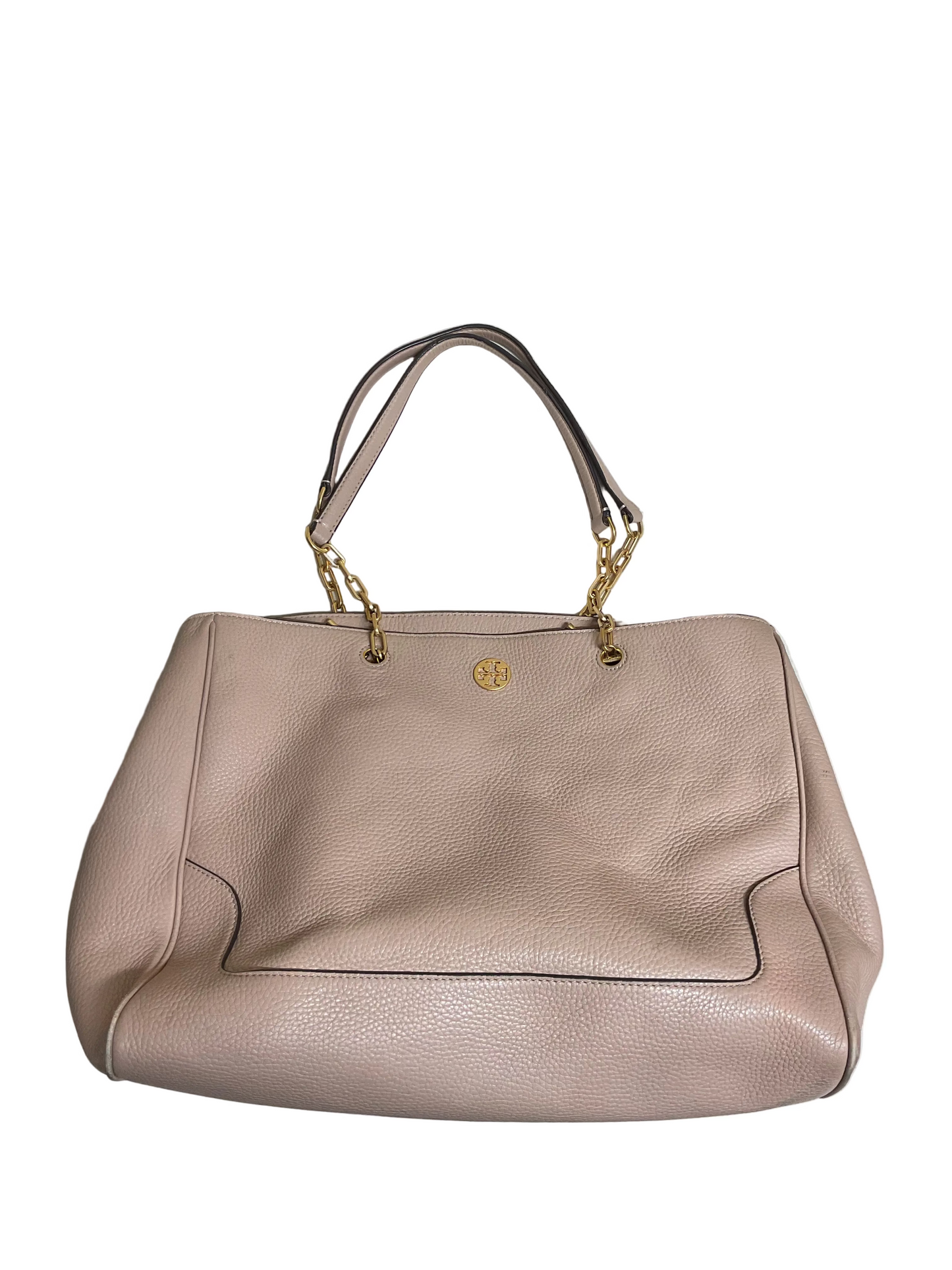 Handbag Designer By Tory Burch In Tan, Size:Large