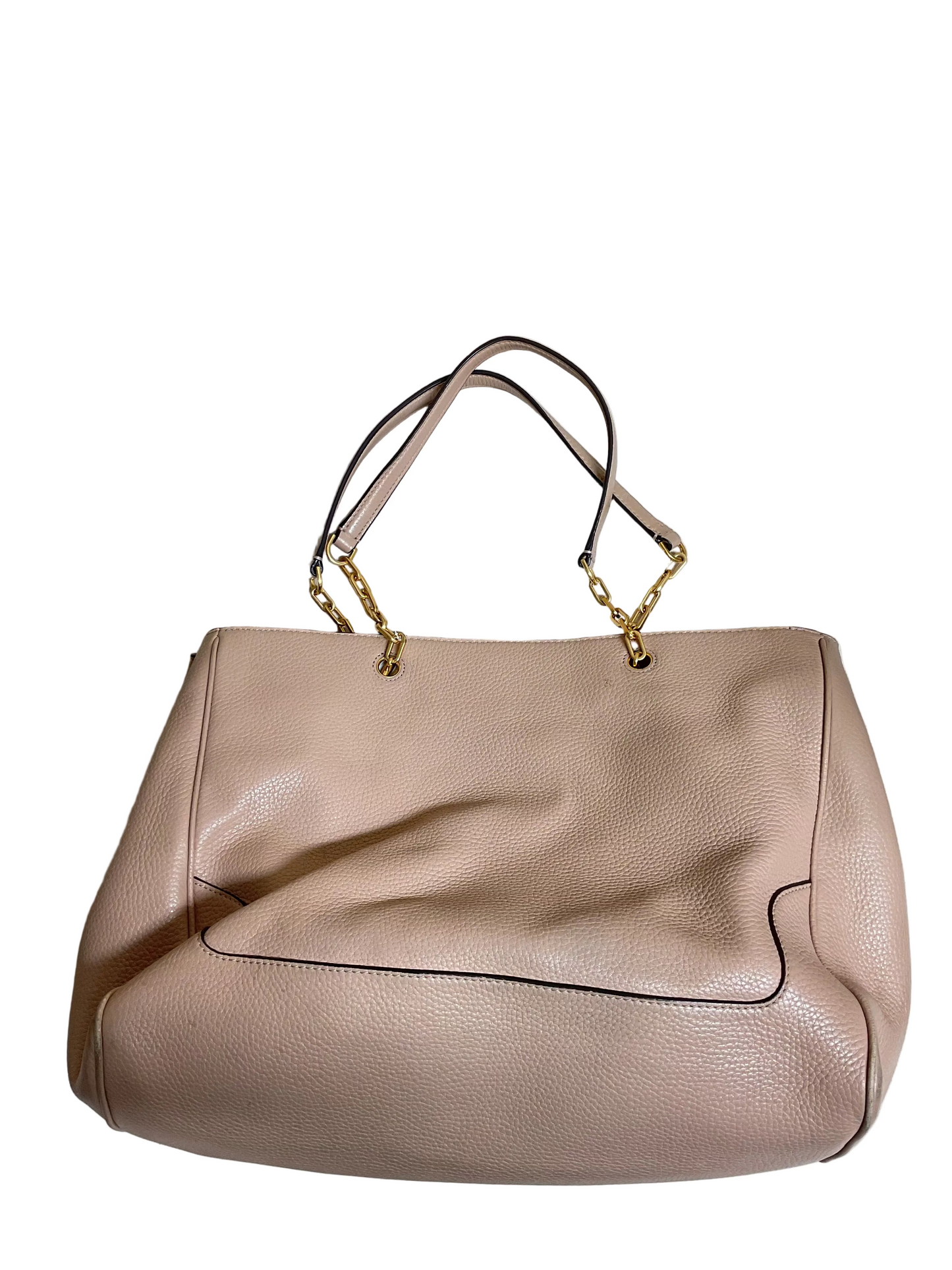 Handbag Designer By Tory Burch In Tan, Size:Large