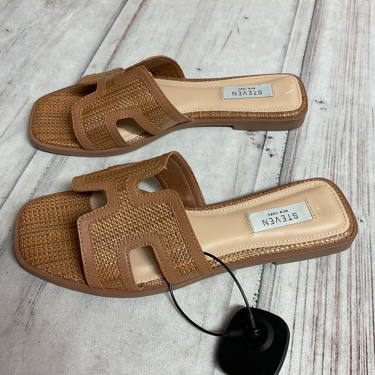 Sandals Flats By Steve Madden In Brown, Size:8.5