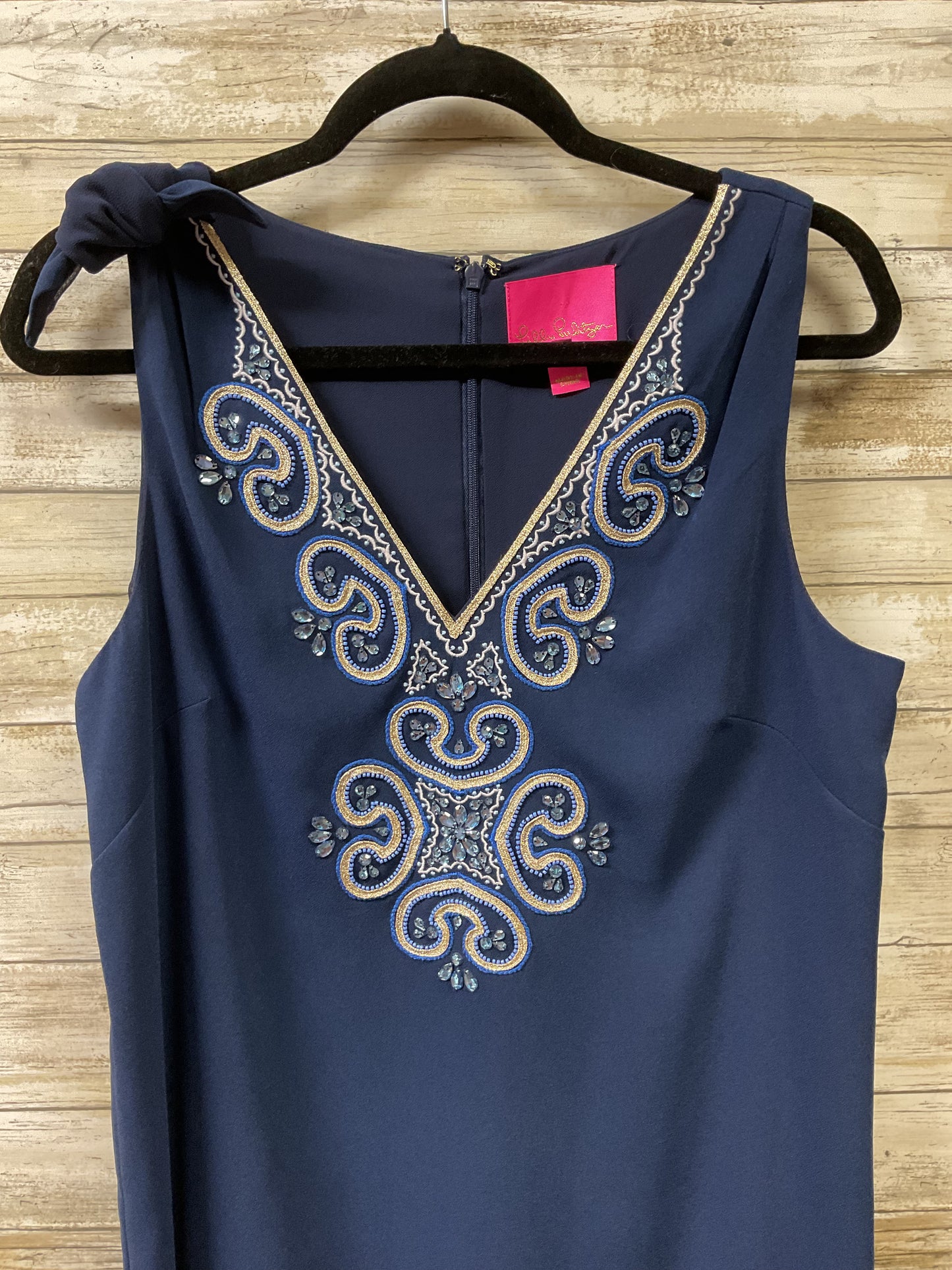 Dress Designer By Lilly Pulitzer In Navy, Size:8