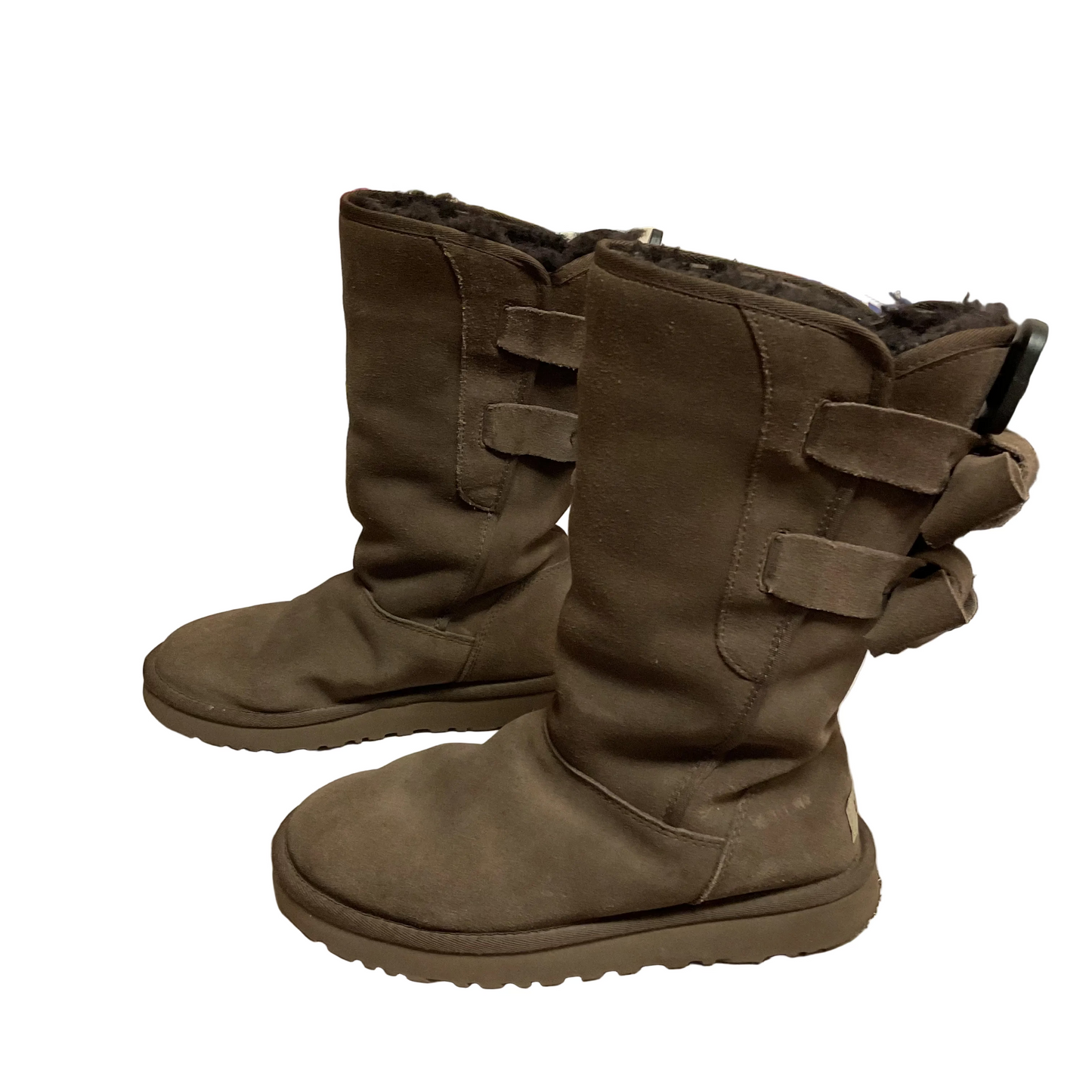 Boots Designer By Ugg In Brown, Size:8
