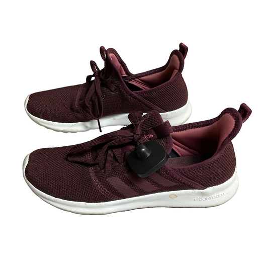 Shoes Flats By Adidas In Maroon, Size:7